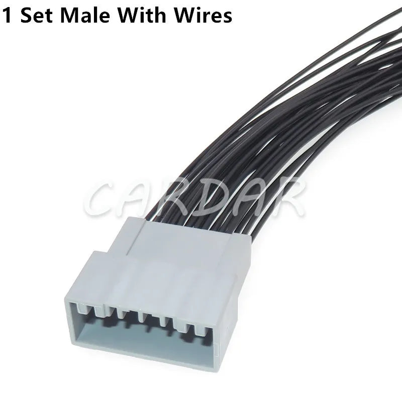 24 Pin Hybrid Connector MX58024SFB Auto Male Female Unsealed Plug MX58024PFB Car Radio Power Horn Wiring Harness Socket