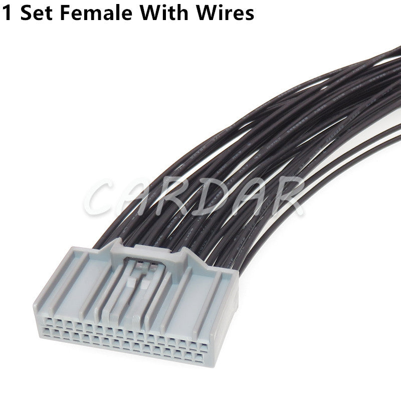 32 Pin MX34032SF1 MX34032PF1 Automotive Navigation Central Control Instrument Socket Electrical Wire Connector For Honda