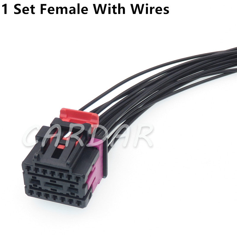 17 Pin Car Seat Wire Cable Female Male Docking Unsealed Socket Composite Connector For VW Audi 4F0972575 4F0972483