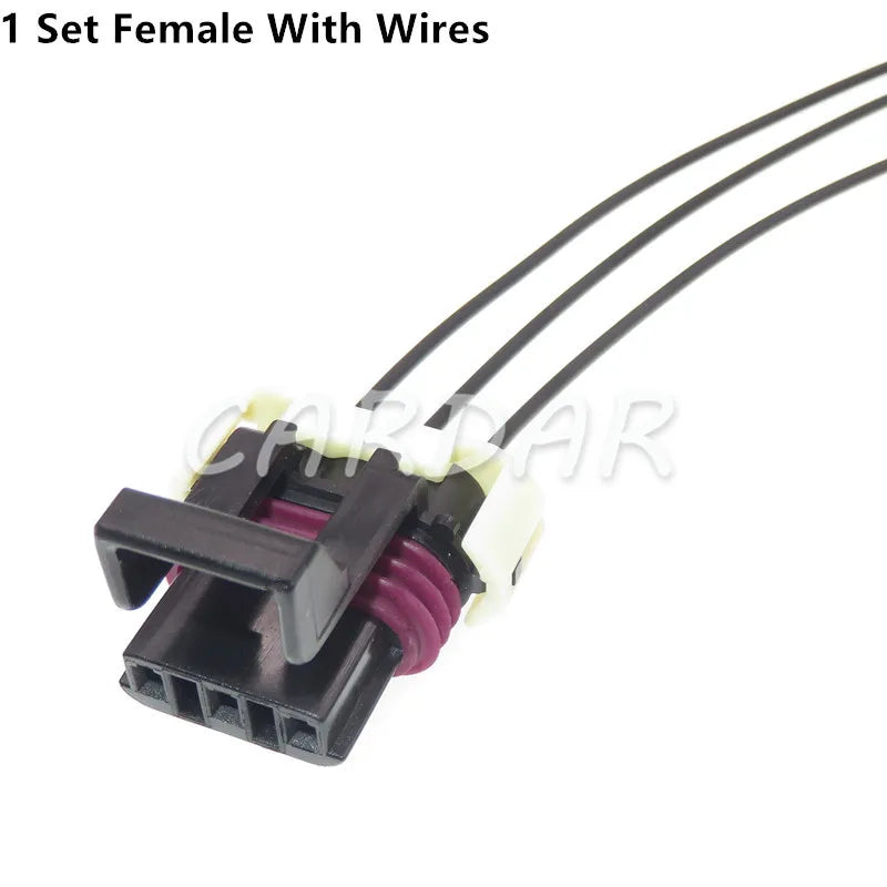 3 Pin 1212961 / 12129615 12110293 Metri-Pack 150 Auto Wire Connector Front Lamp Light Socket For CHEVROLET