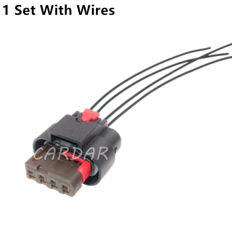 4 Pin 1-1456426-6 Car Louver Intake Grille Motor Wire Harness Socket for Cadillac Auto Electrical Connector