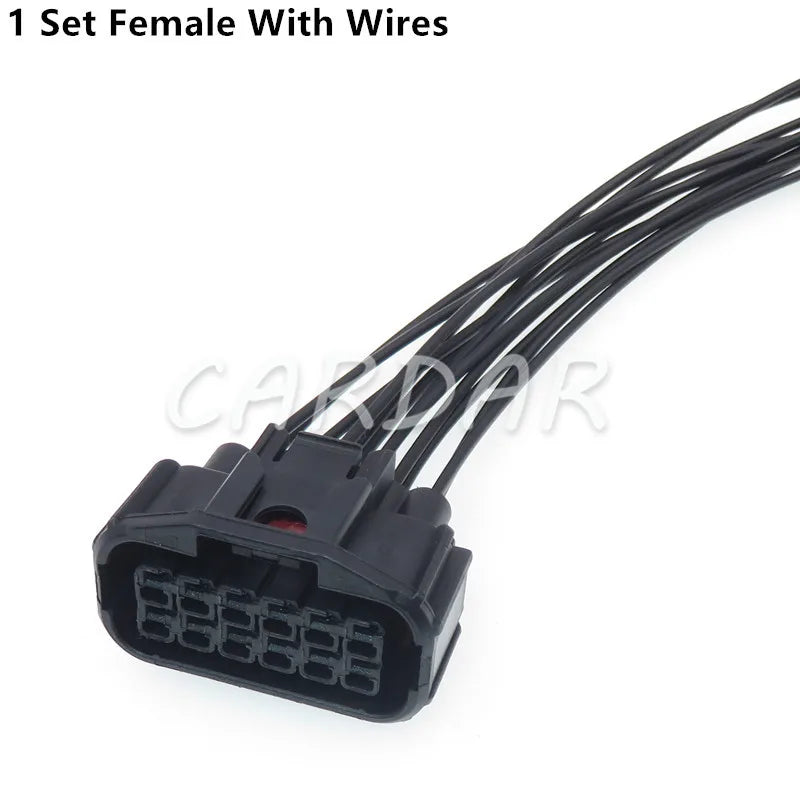 12 Pin 6181-6784 6189-7410 Auto Waterproof Connector Electrical Automotive LED Light Socket For Honda