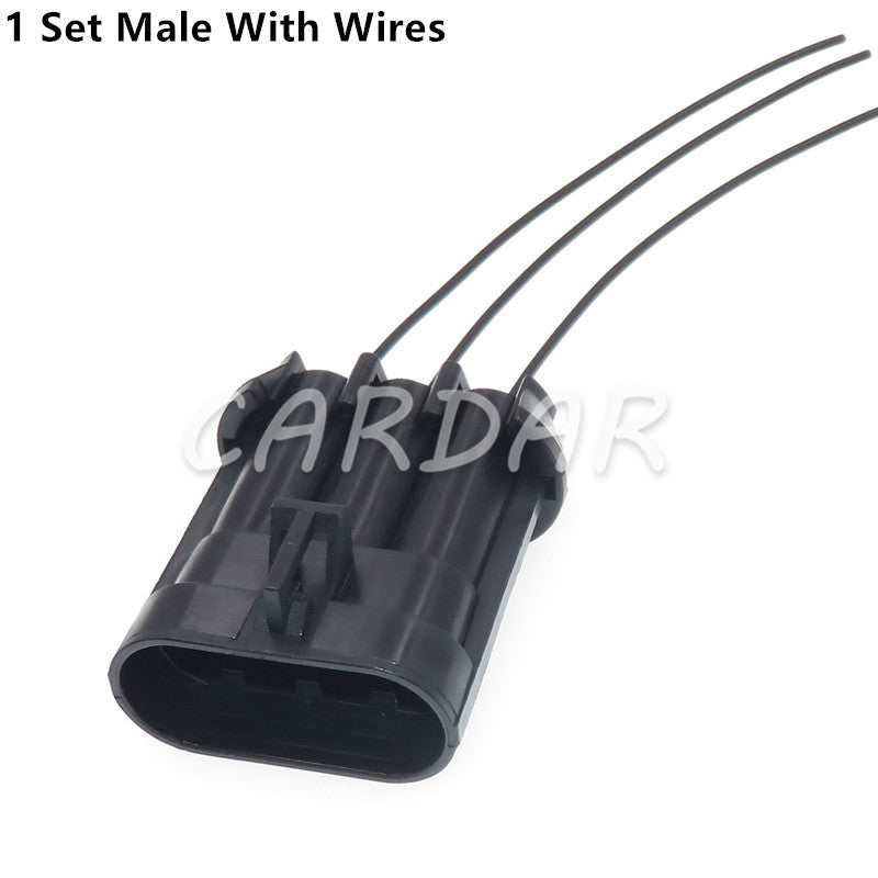 3 Pin 12124685 15358681 Waterproof Automotive Cooler Fan Socket Auto Connector For BUICK Haval H3
