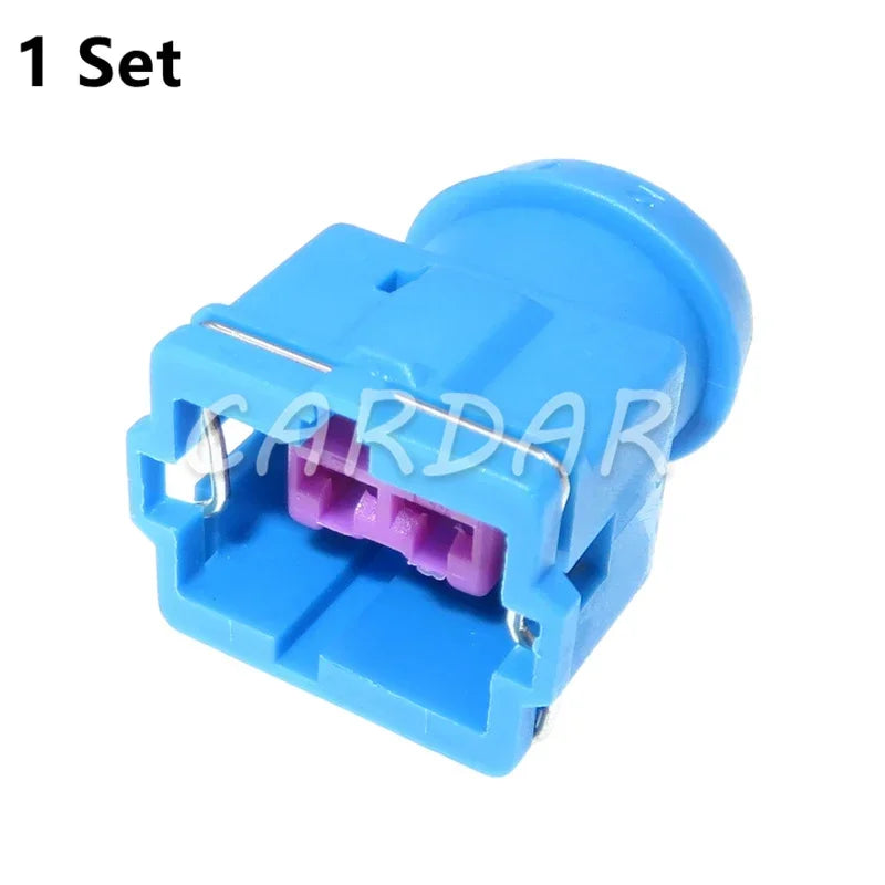 2 Pin Automotive Wire Harness Unsealed Plug with Terminal 3.5 Series Car Female Wiring Blue Socket