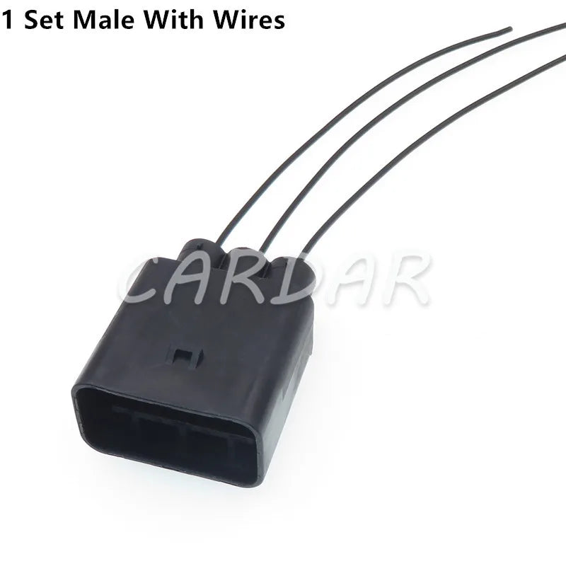 3 Pin 1743271-2 Electrical Fan Socket Wire Harness Connector For Auto Hyundai Tucson Kia