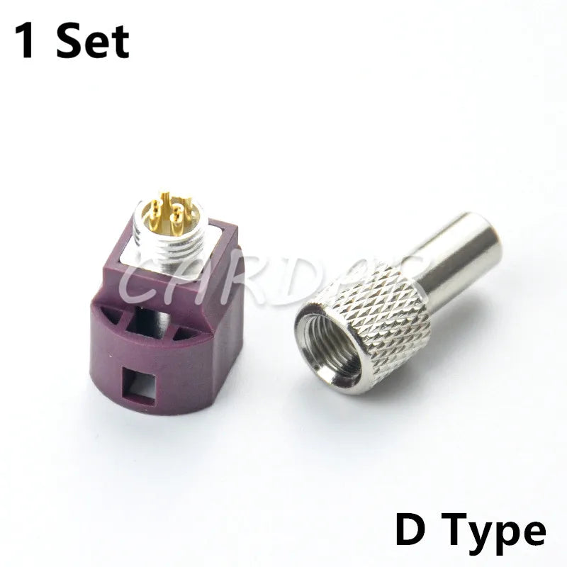 4 Pin Camera Connectors Automotive Audio Socket Universal Auto Fakra Connector
