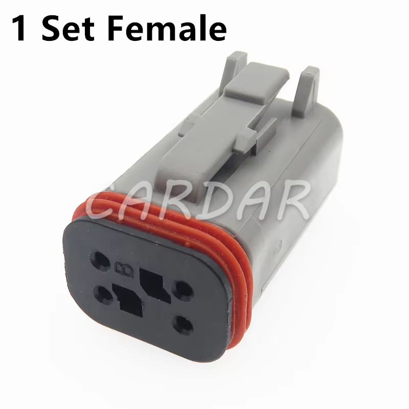 4 Pin DT06-4SB Waterproof Auto Connector Socket For Heavy Duty Truck EBC System