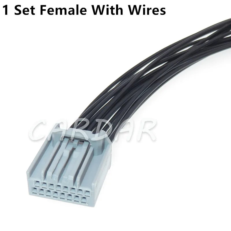 16 Pin MX34016SF1 MX34016PF1 Automotive Socket Wire Connector Grey Auto Cable Plug For Honda