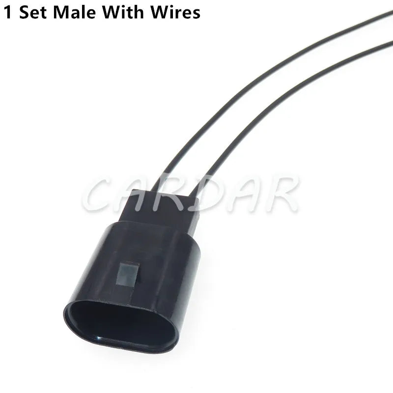 2 Pin Car Horn Plug Fog Lights Cable Harness Connector Auto Waterproof Socket 1-968642-1 1-968643-1 8373328-03