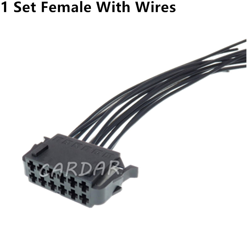 12 Pin 2.8 Series Automobile Electric Wiring Male Female Docking Socket 1-929630-1 191972736 1-929624-1 191972726