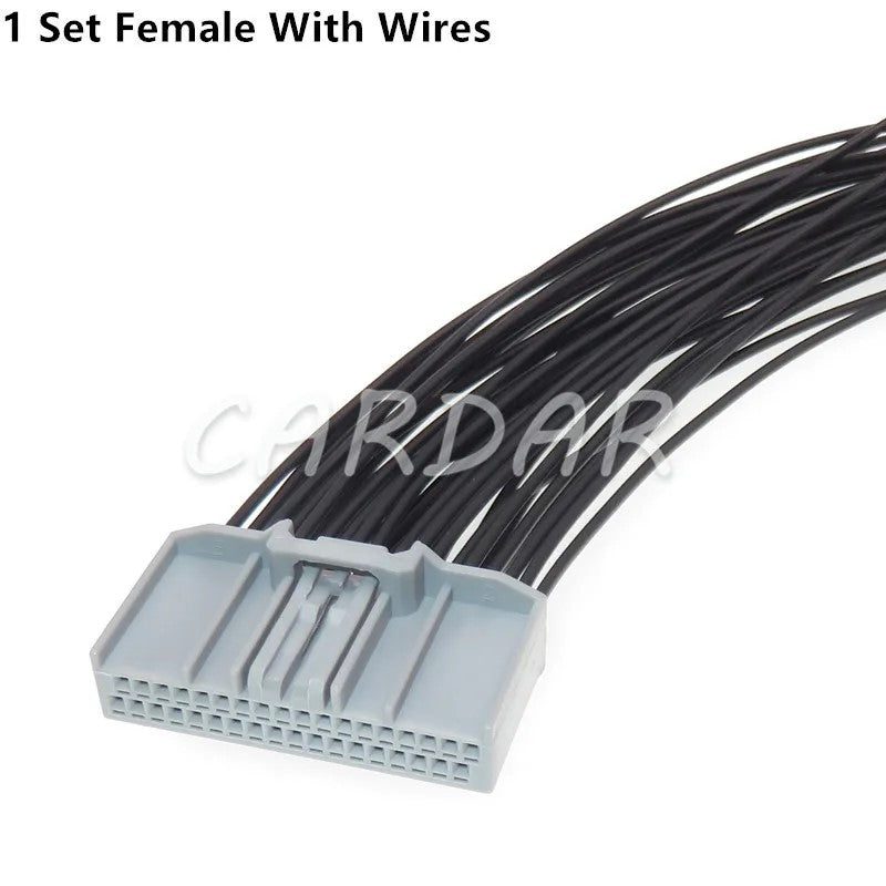 36 Pin Car Wire Harness Socket MX34036SF1 Automobile Display Screen Small Power Male Female Docking Plug For Honda