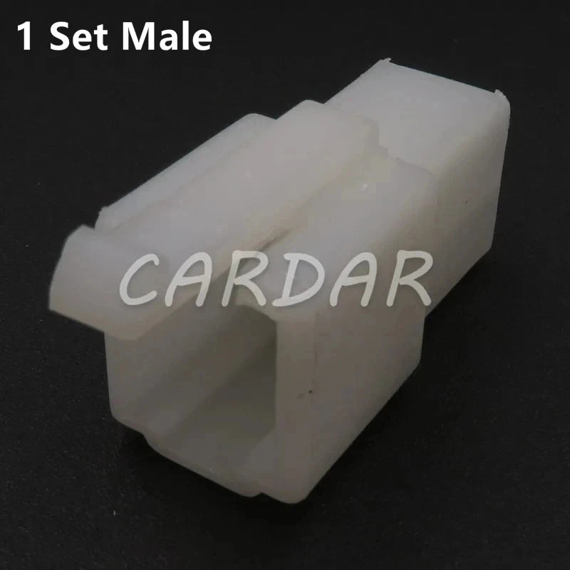 2 Pin White ABS Wiring Socket Automotive Connector Household Plug