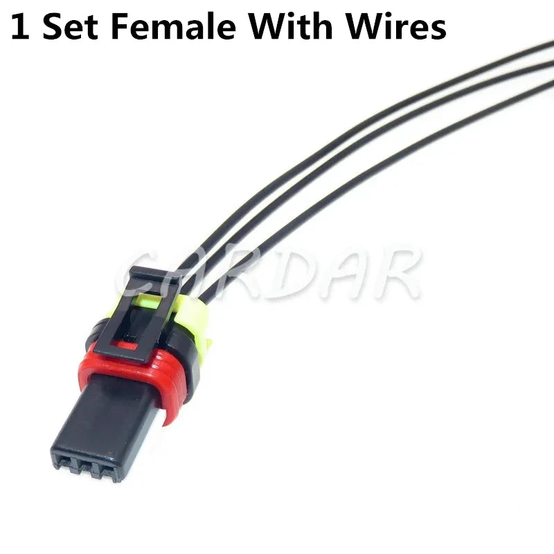 3 Pin 1-936527-2 Auto Headlight Cable Socket Light Height Adjustment Motor Plug For Cars