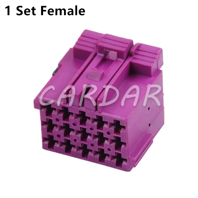 15 Pin 1-967623-1 1-967628-1 Purple Automotive Power Amplifier Male Female Docking Plastic Sockets Auto Plug