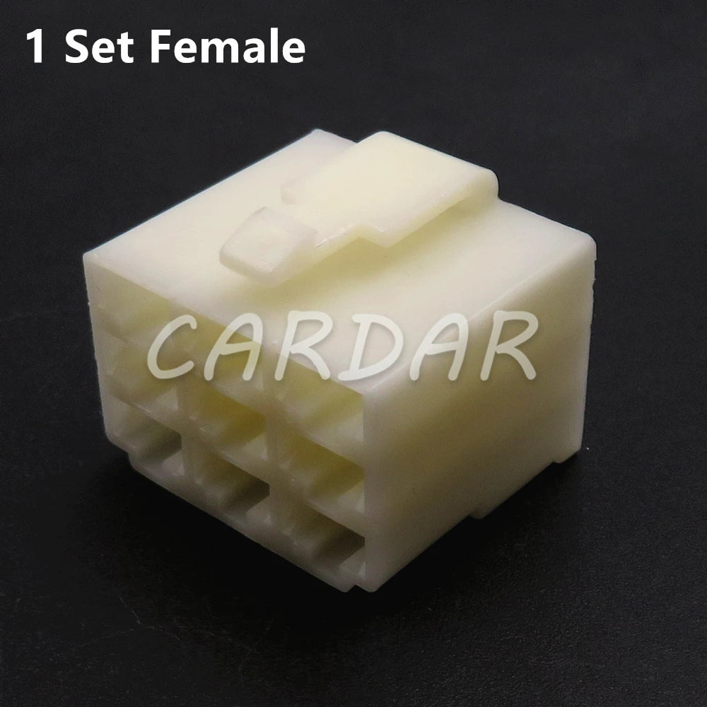 9 Pin 6.3 Series Automobile Large Current Male Female Docking Wire Cable Unsealed Socket With Terminal