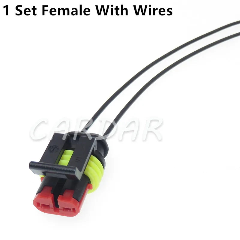 2 Pin 282104-1 282080-2 AMP SuperSeal Waterproof Electrical Automotive Connector Wiring Socket For Cars