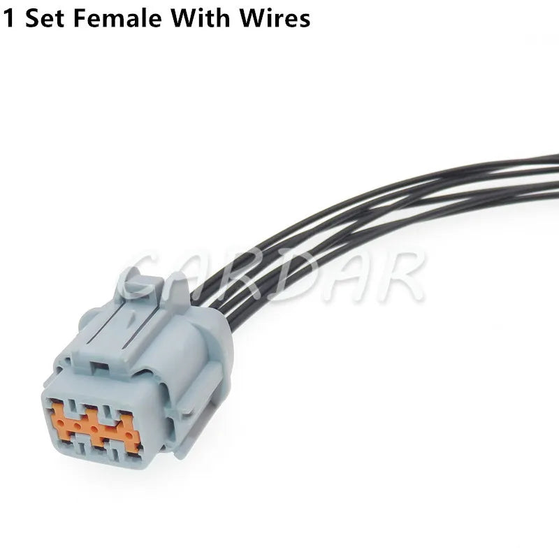 6 Pin 6185-1175 PB291-06127 PB291-06127 Automotive Electrical Headlight Socket Light Lamp Connector For Nissan Teana