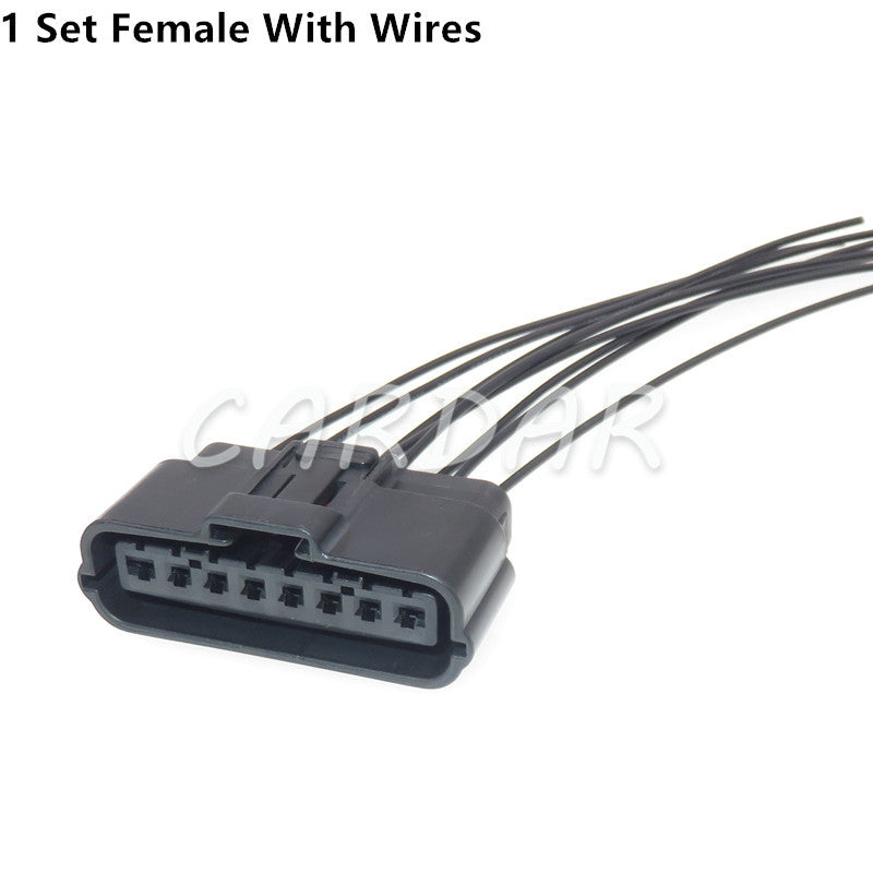 8 Pin Waterproof Electrical Sealed Automotive Connector Plug Socket With Pins And Seals
