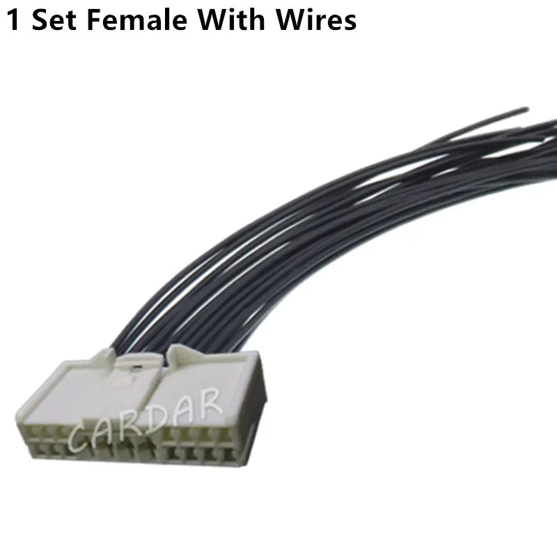 18 Pin 368497-1 Auto Electric Wire Power Plug With Terminal Car Hybrid Connector High Current Composite Socket