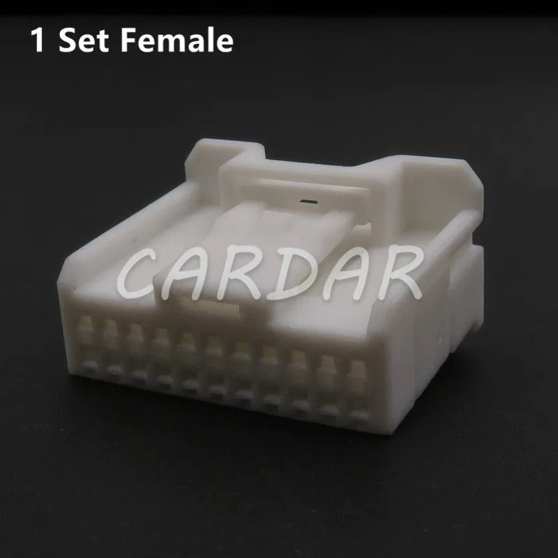 22 Pin 0.7mm 6098-3885 7283-4578 Car Auto Navigation Reversing Mirror Connector Automotive Audio Cable Socket For Nissan