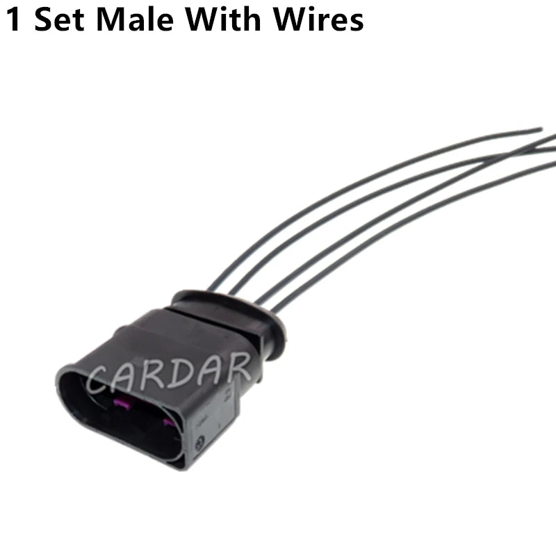 4 Pin Automobile Intake Pressure Sensor Wire Harness Waterproof Socket For VW Audi 1J0 919 231