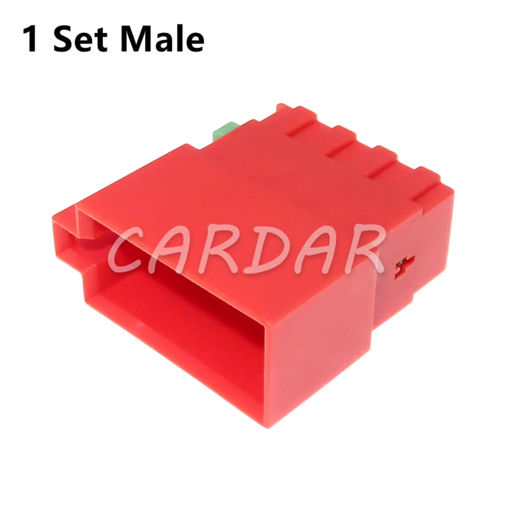 8 Pin 2.8 Series Red Plastic Housing Electrical Connector Car Wiring Harness Socket Auto Parts