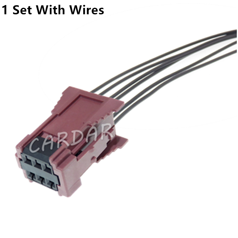 6 Pin 1.5 Series Brown Automotive Wire Harness Socket with Terminal Auto Modification Parts