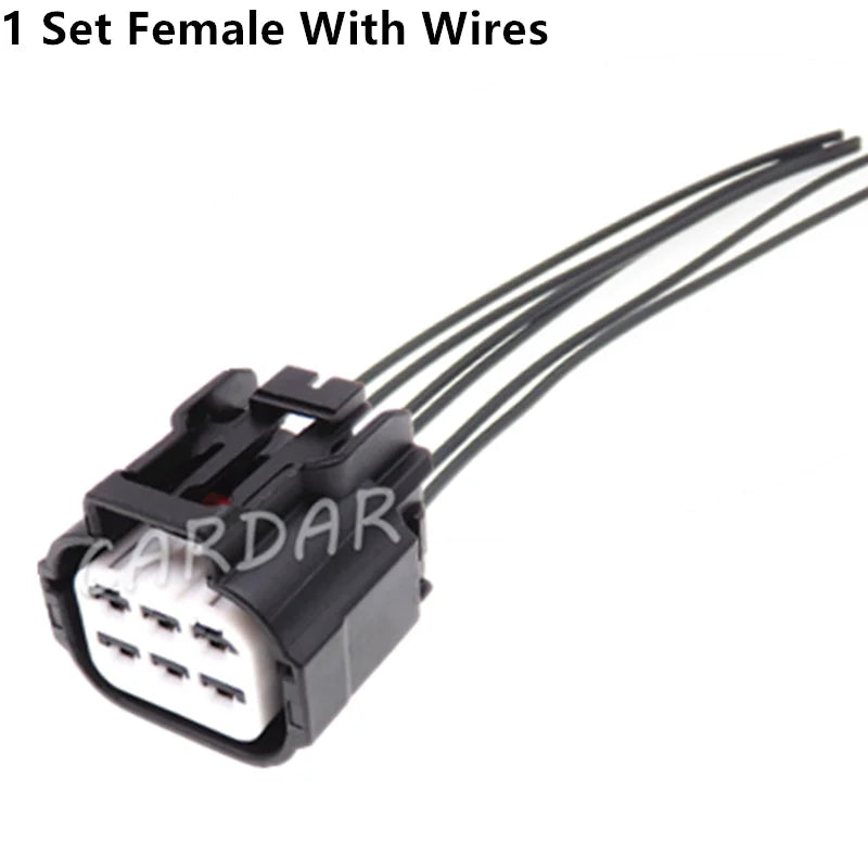 6 Pin 2 Series Automotive Waterproof Male Female Socket Car Wiring Harness Adapter 6189-7535 6189-7534