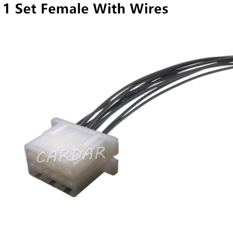 9 Pin 6.3 Series Car High Current Electric Wire Connector Auto Plastic Housing Unsealed Socket
