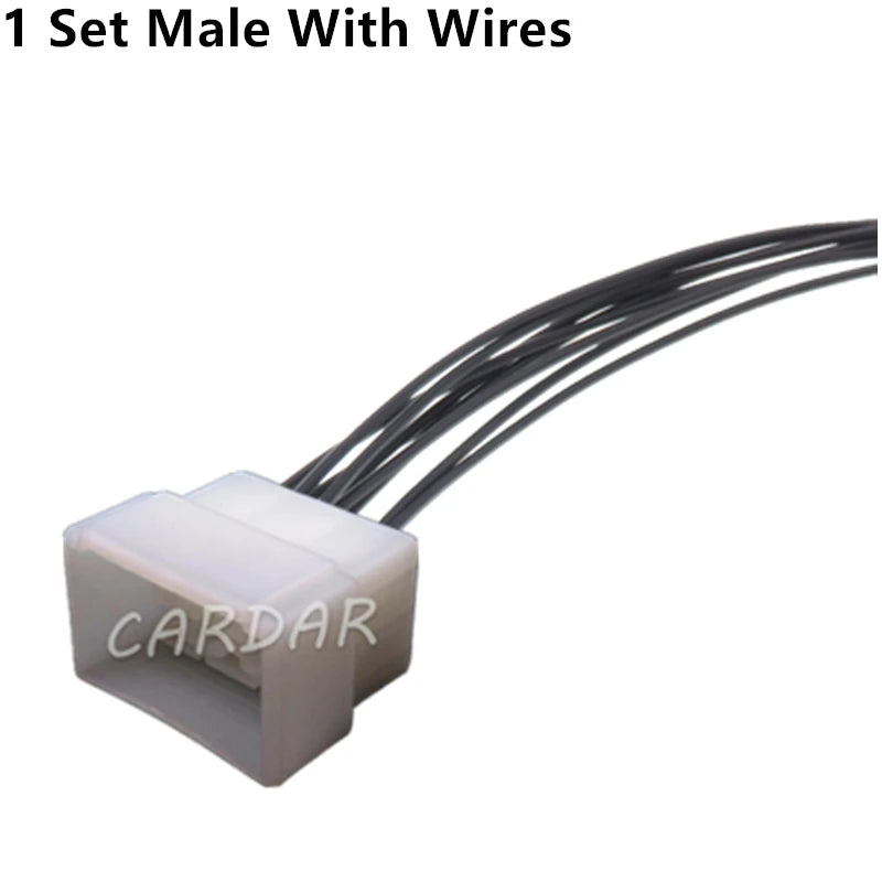 9 Pin 6.3 Series Car High Current Electric Wire Connector Auto Plastic Housing Unsealed Socket