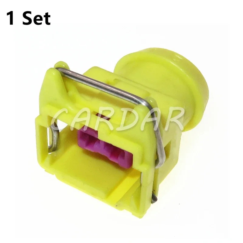2 Pin 3.5 Series Yellow Automobile Cable Wiring Terminal Unsealed Connector Car Parts Socket 144473-4