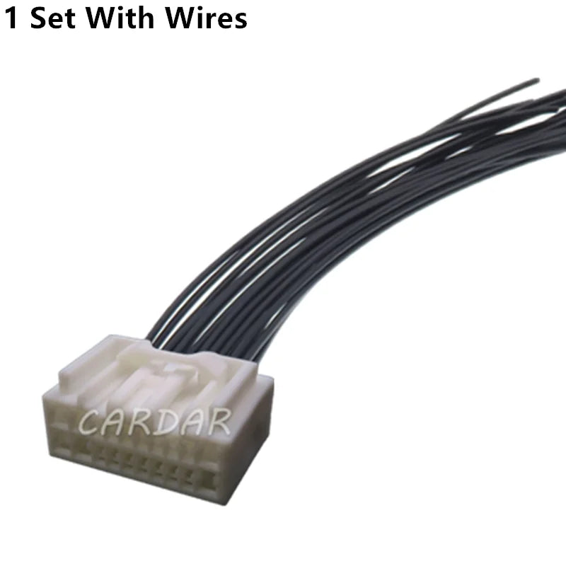 20 Pin 6098-2516 Hybrid Connector Automobile Low Power Plug Car Cable Harness Plastic Housing Unsealed Socket