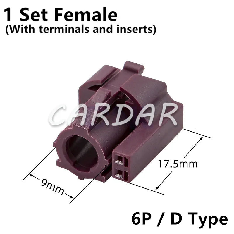 Auto LVDS 6 Pin HDS Connectors Automotive Audio Socket Universal Car Fakra Adapter EVO Cable Connector
