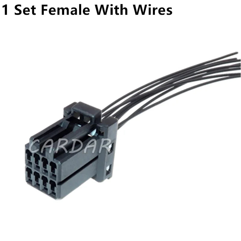 8 Pin 1.2 Series Automobile Bent Needle Wire Connector Unsealed Socket Male Female Plug 25022-8Y 175964-2 175973-2