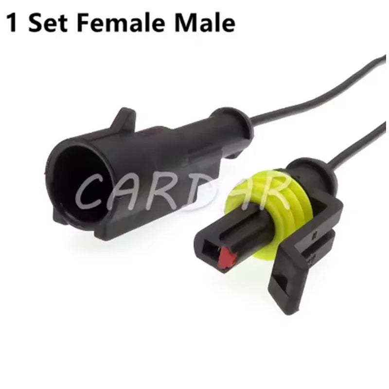 Superseal 1.5 Kit AMP Tyco 1/2/3/4/5/6 Pin Waterproof Electrical Wire Connector Waterproof With Wire Harness