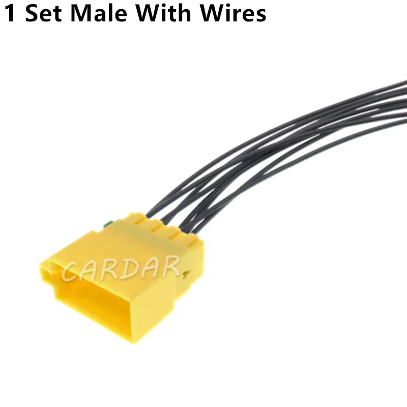 8 Pin 2.8 Series Yellow Car Unsealed Cable Connector Automobile Male Plug Female Socket Auto Plastic Housing Plug