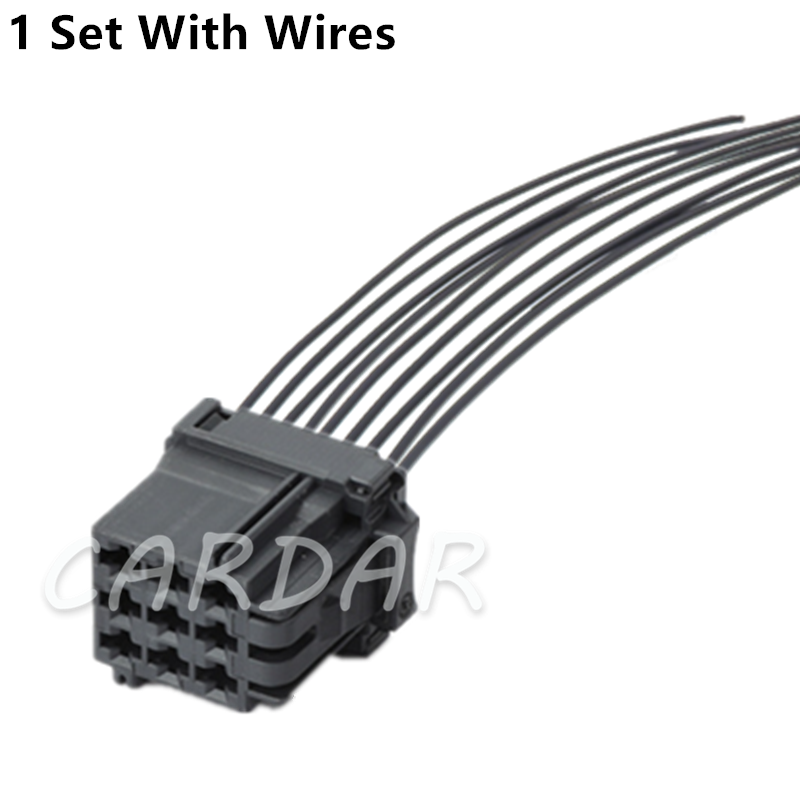 9 Pin 8-968971-2 Black 3.5mm Automotive Power Amplifier Wiring Harness Socket