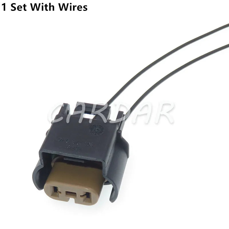 2 Pin 7H0941165 Auto Fog Light Connector Wiring Harness Socket 7H0 941 165 For VW Audi EOS Jetta Golf MK6 Passat Tiguan