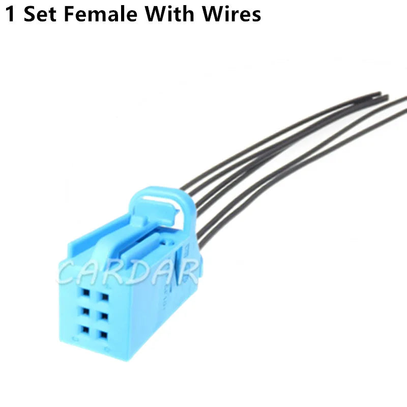6 Pin 1-1534121-5 Automotive Car Tire Pressure Plug Wire Socket For VW