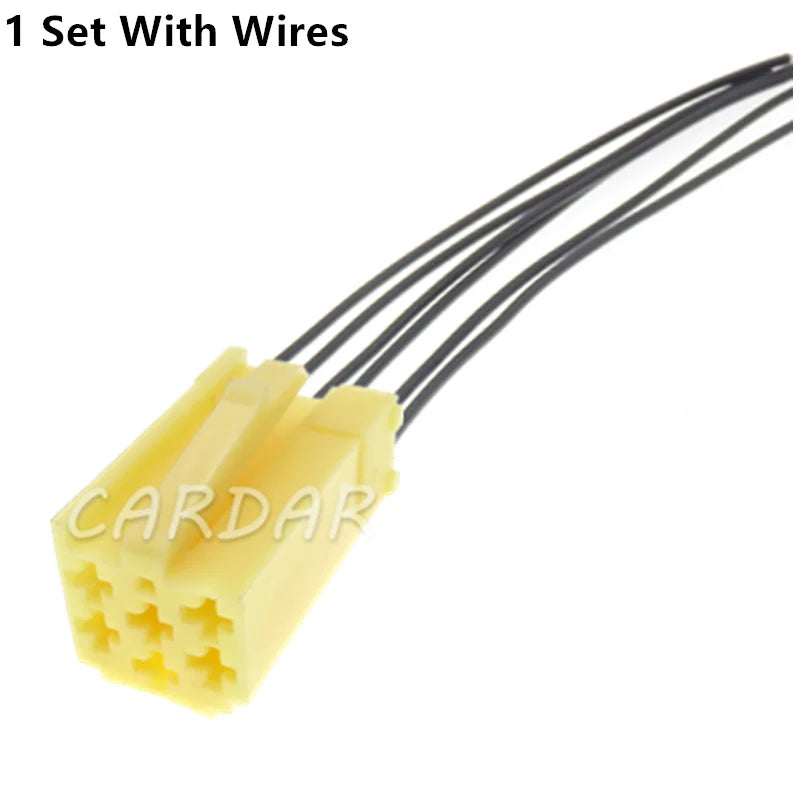 6 Pin 4A0972643 4A0 972 643 Auto Electric Socket Fuel Injector Connector For VW