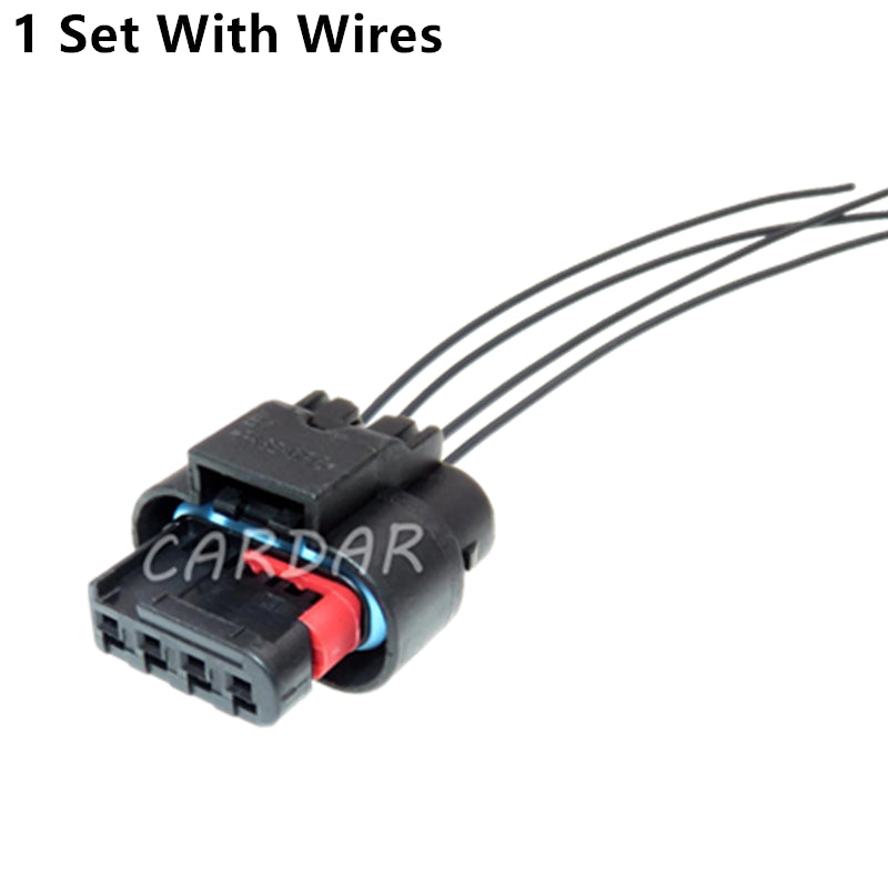 4 Pin 1.2 Series High Quality Black Automotive Oxygen Sensor Wiring Harness Waterproof Socket