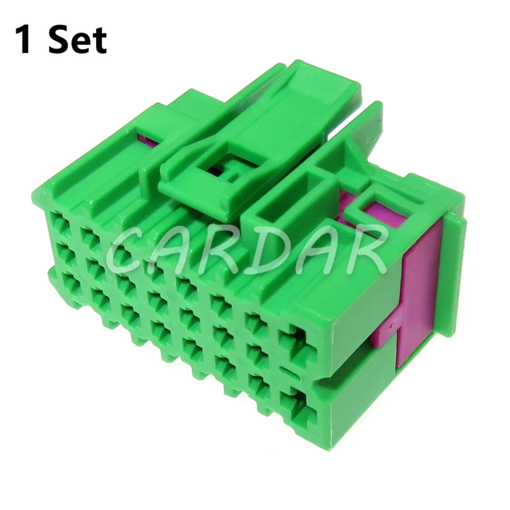 23 Pin Green Auto Computer Central Control Plug Car Plastic Housing Unsealed Electrical Composite Socket 1J0962623B