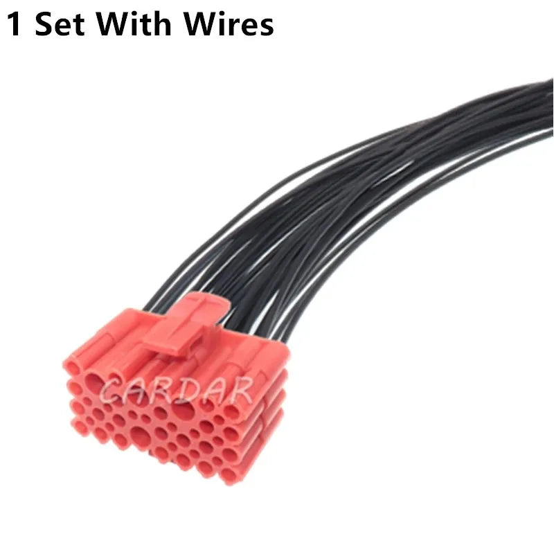 28 Pin Red Car Composite Connector 926673-1 High Quality Automobile Wire Harness Unsealed Socket