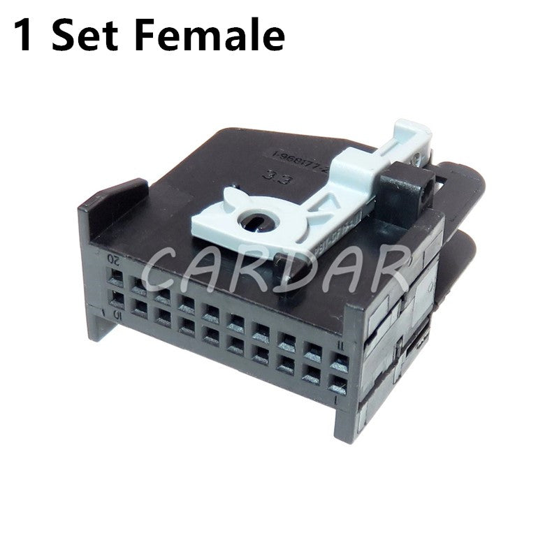 20 Pin A0525450530 Miniature Electric Wiring Wire Connector 1-1718422-1 1-968177-2 Car Unsealed Socket