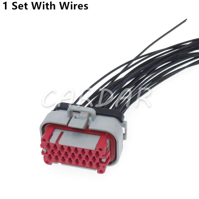 23 Pin 770680-4 Grey Tyco Automotive Waterproof AMP Sealed Connector With Crimp Terminals