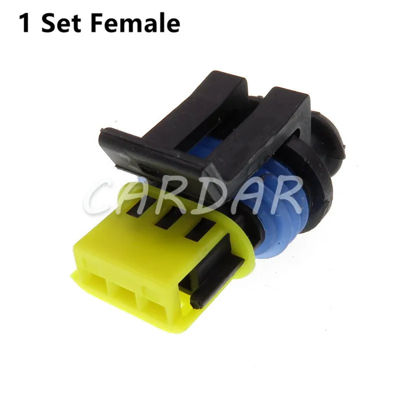 3 Pin 15336029 Waterproof Electrical Automotive Connector Wiring Socket For Cars