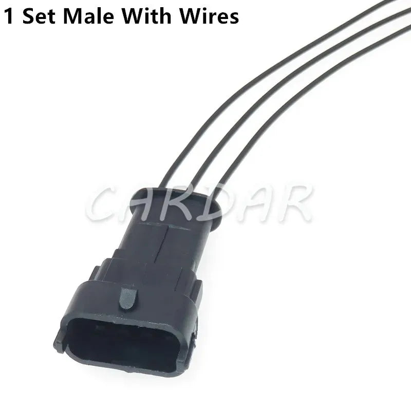 3 Pin 368161-1 Car Wiring Terminal Waterproof Socket For Hyundai Idle Motor/Intake Pressure Sensor