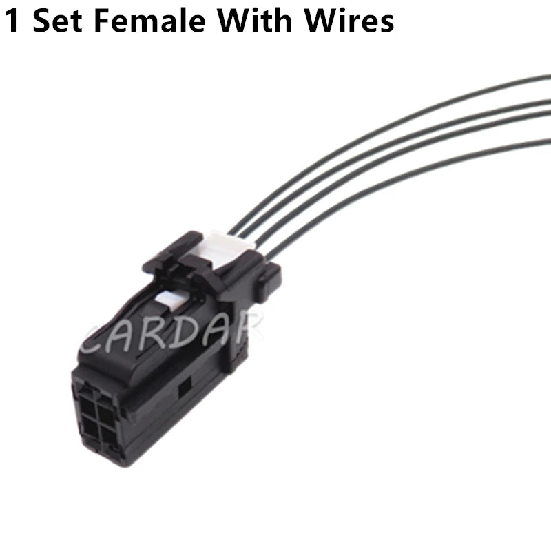 4 Pin 0.6 Series Miniature Female Male Plug 9315484 Black Unsealed Socket Automotive Wiring Terminal Connector