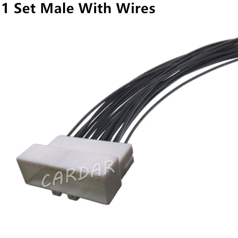 22 Pin Car Adapter Auto Unsealed Socket Automobile Male Female Docking Connector 936154-1 936151-1