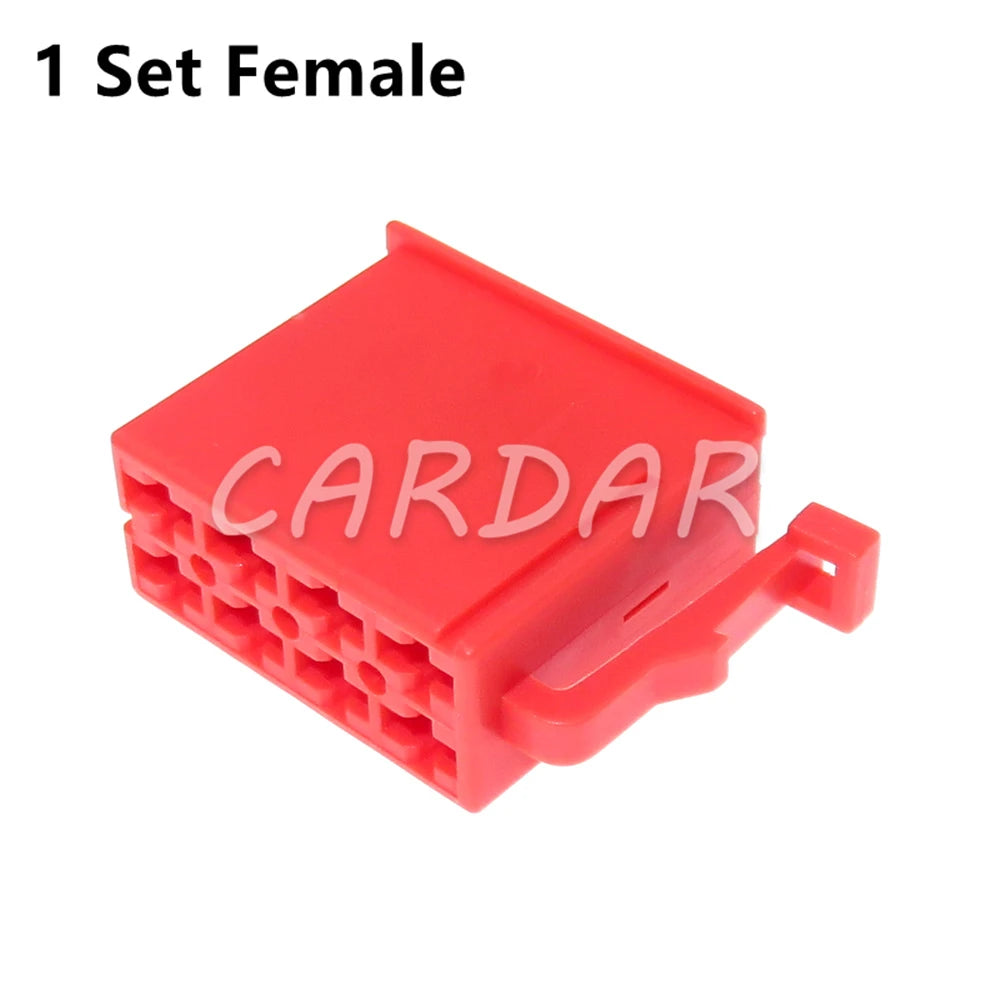8 Pin 2.8 Series Red Plastic Housing Electrical Connector Car Wiring Harness Socket Auto Parts